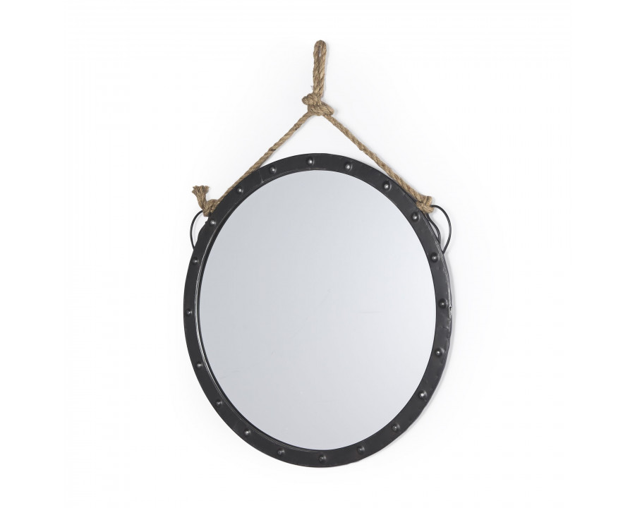 Mercana - Pendula Round Metal Frame Mirror