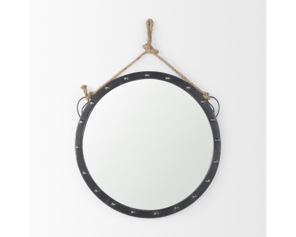 Mercana - Pendula Round Metal Frame Mirror