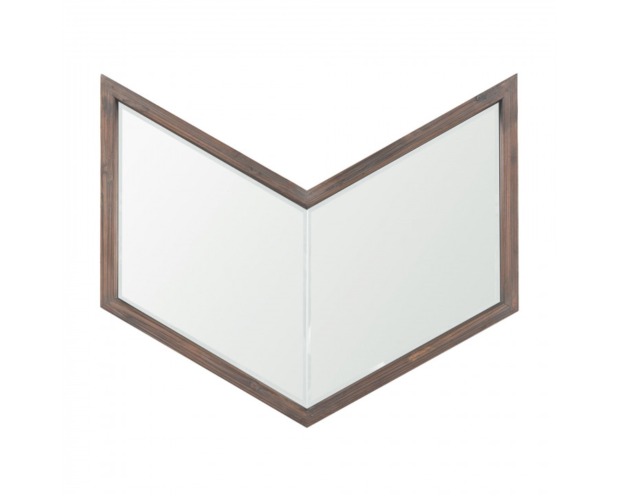 Mercana Chevren Medium Frame Mirror - Brown