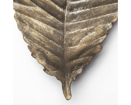 Mercana Brattea Leaf Wall Art - Medium, Metal