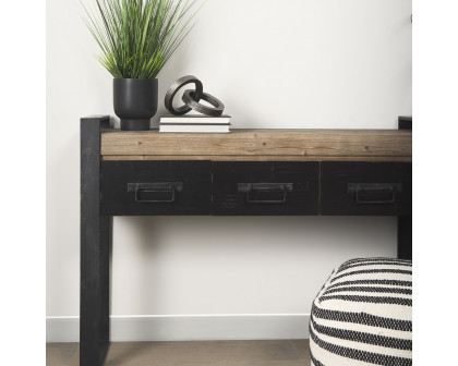 Mercana - Carga Console Table with 3 Shelves