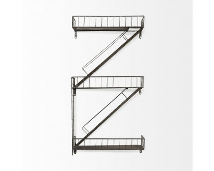 Mercana - Gastown 42H Wall Mounted Fire Escape Shelf