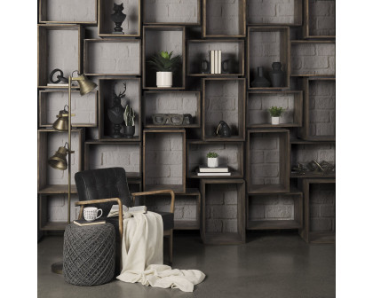 Mercana Simul Shelving Unit - Brown