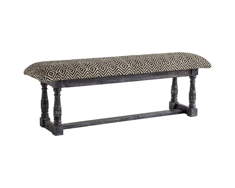 Mercana Denison Bench - Gray/Beige