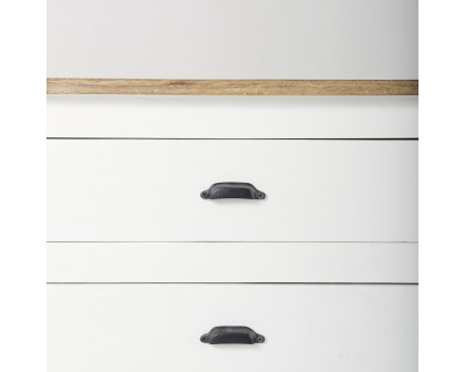 Mercana Bourchier Sideboard - White/Black, Wood