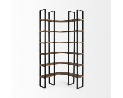 Mercana Turner II Shelving Unit - Dark Brown