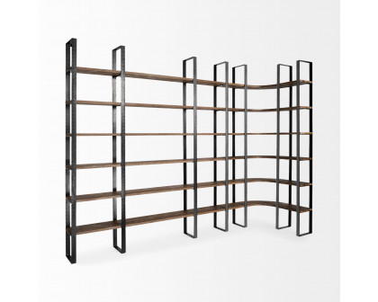 Mercana Turner II Shelving Unit - Dark Brown