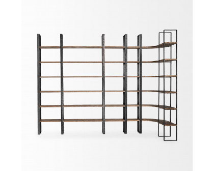 Mercana Turner II Shelving Unit - Dark Brown