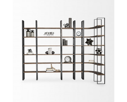 Mercana Turner II Shelving Unit - Dark Brown