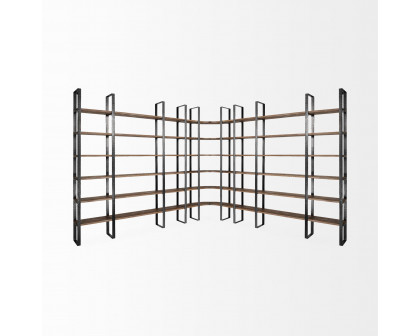 Mercana Turner II Shelving Unit - Dark Brown