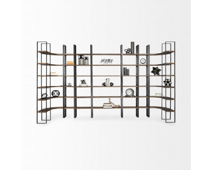 Mercana Turner II Shelving Unit - Dark Brown