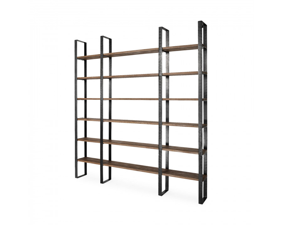 Mercana Taunton II Shelving Unit - Dark Brown/Black