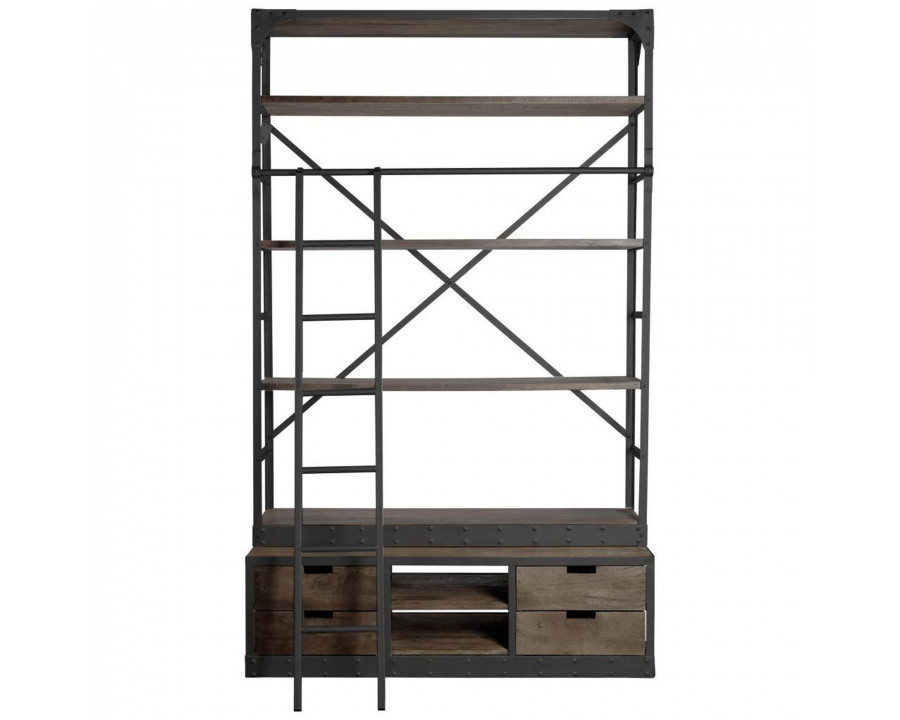 Mercana Brodie VIII Large Shelving Unit - Dark Brown, Wood