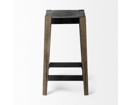 Mercana Nell 26" Counter Stool - Black/Brown