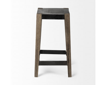 Mercana Nell 26" Counter Stool - Black/Brown