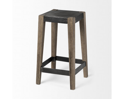 Mercana Nell 26" Counter Stool - Black/Brown