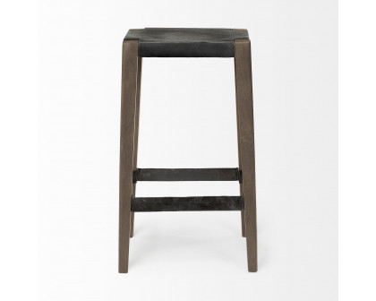 Mercana Nell 30" Counter Stool - Black/Brown