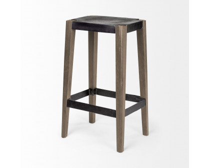 Mercana Nell 30" Counter Stool - Black/Brown