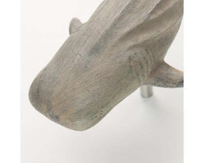 Mercana Willa Small Whale Shark sculpture - Brown