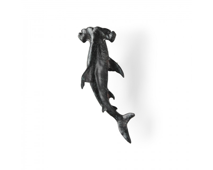 Mercana Acus 18H Small Hammerhead Shark Resin Wall Decor - Gray