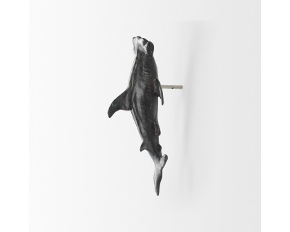 Mercana Acus 18H Small Hammerhead Shark Resin Wall Decor - Gray