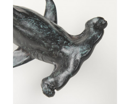 Mercana Acus 18H Small Hammerhead Shark Resin Wall Decor - Gray