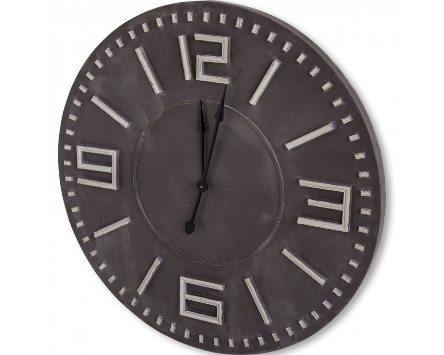 Mercana - Devonshire II Round Oversize Industrial Wall Clock