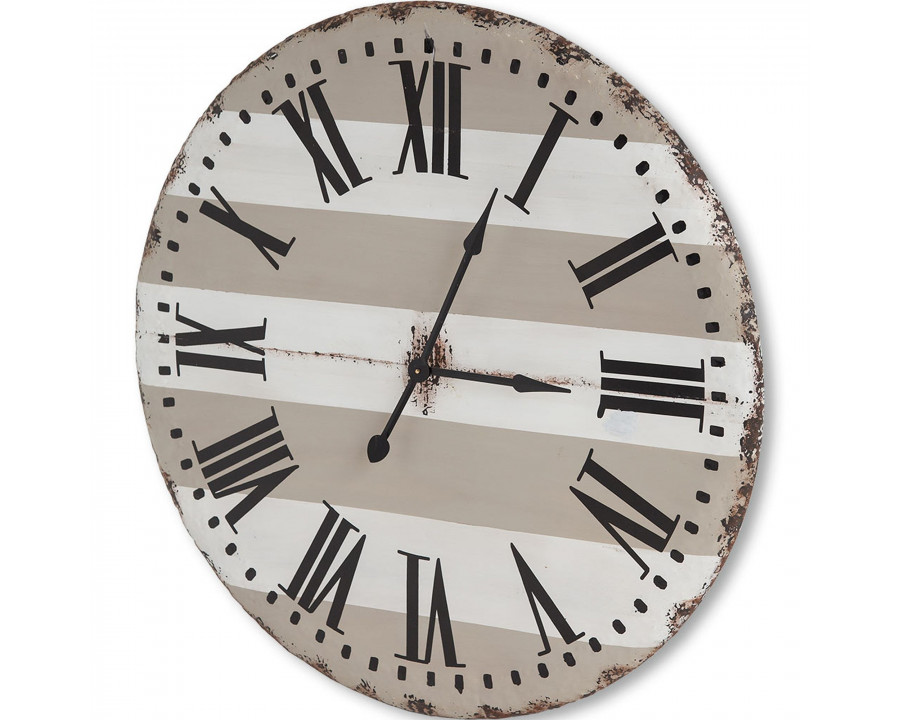 Mercana - Belton 41.5" Round Oversize Farmhouse Wall Clock