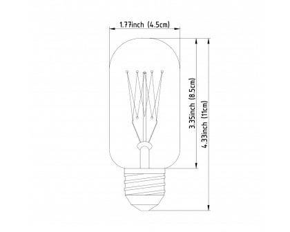 Mercana Filament E26 40W 4.2H Bulb