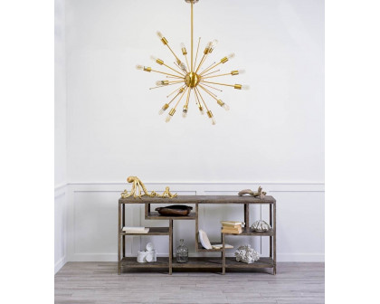 Mercana - Edisonna II Gold Sputnik Twenty Bulb Chandelier