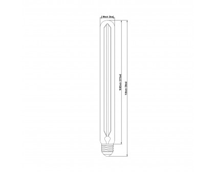 Mercana Filament Tube E26 40W 12H Bulb