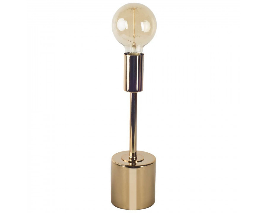 Mercana Mooney I (17.5"H) Metal Shade-less Table Lamp - Gold