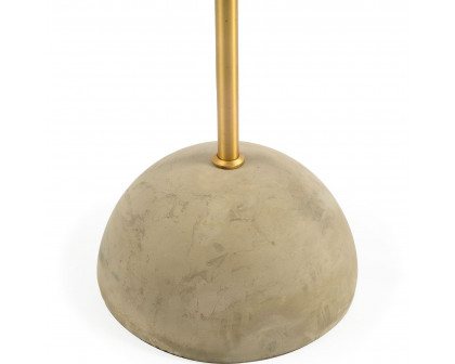 Mercana - Denmark Black/Gold Concrete Base Metal Shade Floor Lamp