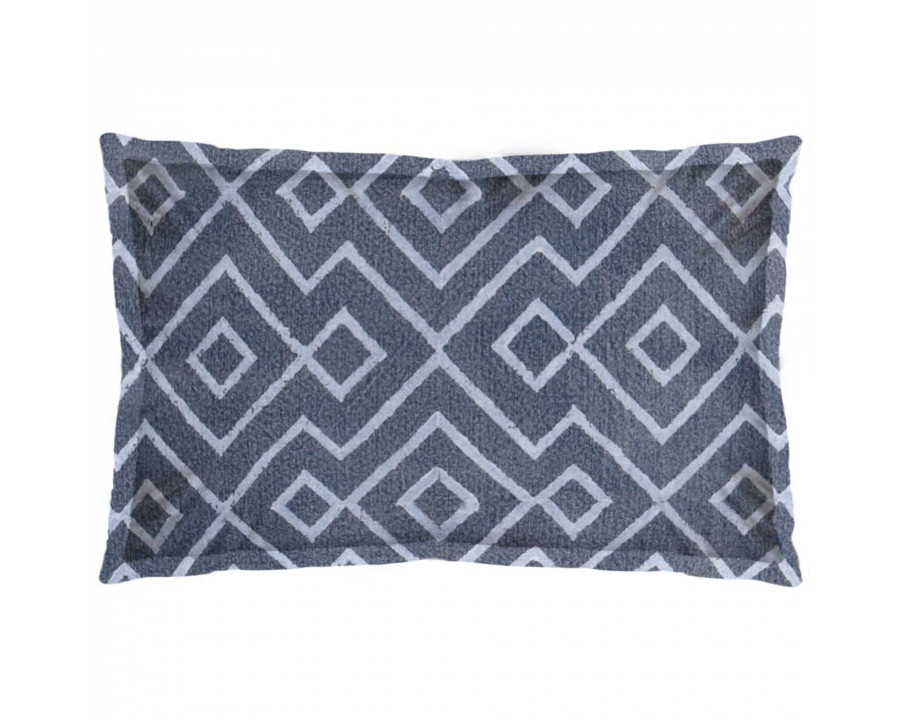 Mercana Boswell III 13 x 21 Diamond Patterned Pillow Cover - Blue