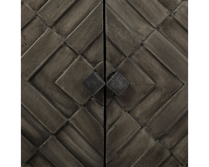 Mercana - Argyle I Dark Brown And Metal 2 Door Accent Cabinet