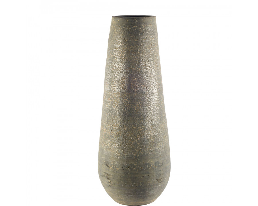 Mercana - Kalahari II Large 39" Gray Ceramic Floor Vase