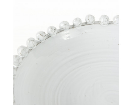 Mercana - Basin 16" Round Off-White Glazed Decorative Bowl