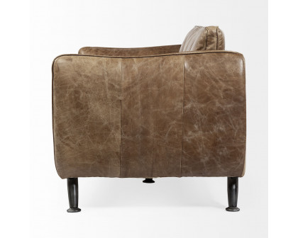 Mercana - Cobain 2 Seater Sofa in Brown, Leather