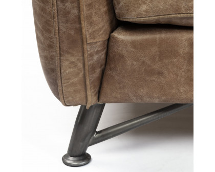 Mercana - Cobain 2 Seater Sofa in Brown, Leather