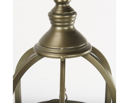 Mercana Gerson Large Candle Holder Lantern - Gold, Metal