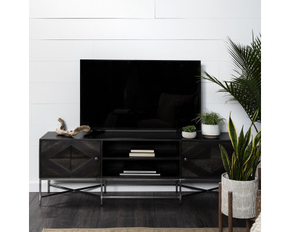 Mercana - Hogarth Media Console in Dark Brown, Wood