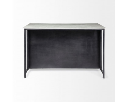 Mercana - Fieri Kitchen Island with 4 Drawers in Black