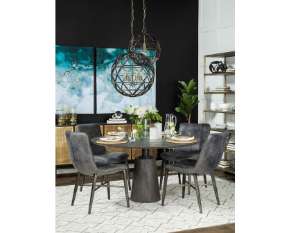 Mercana Maxwell Dining Table - Black, Wood