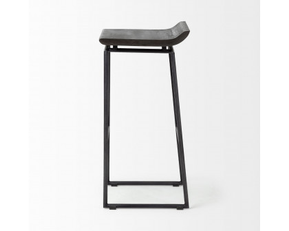 Mercana Givens 32" Counter Stool - Brown/Black