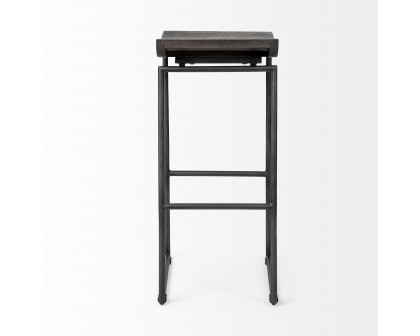 Mercana Givens 32" Counter Stool - Brown/Black