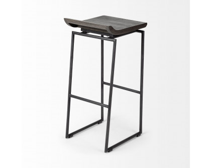 Mercana Givens 32" Counter Stool - Brown/Black