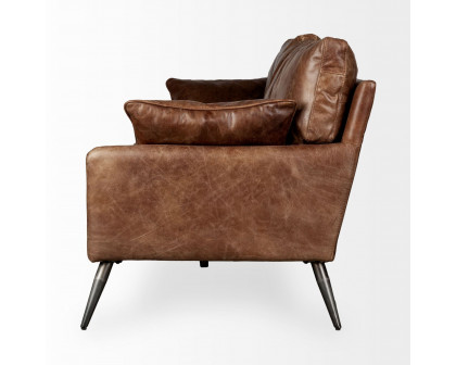 Mercana Cochrane 3 Seater Sofa - Brown, Leather