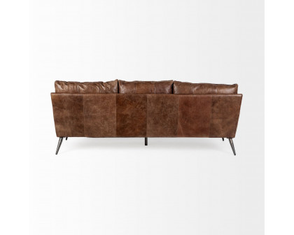 Mercana Cochrane 3 Seater Sofa - Brown, Leather