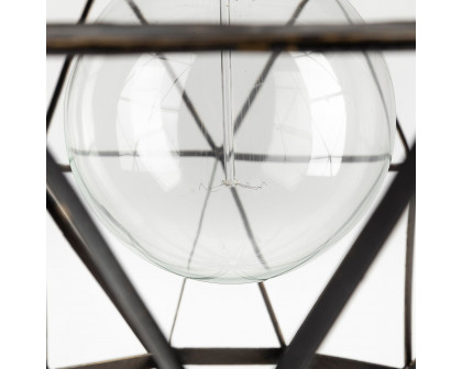 Mercana - Dyson I Black Metal Triangular Orb Pendant Light