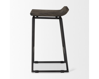 Mercana Givens 26" Counter Stool - Brown/Black